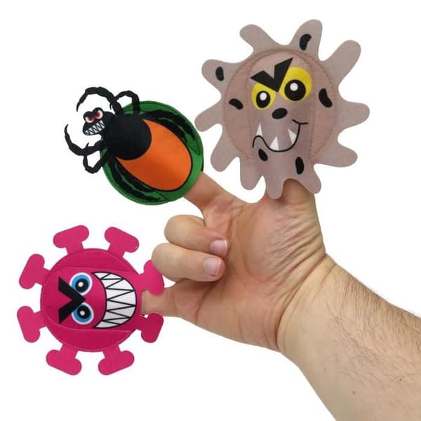 Mú - Set med 5 marionetter från det medicinska universum - MORAVSKA USTREDNA BRNO