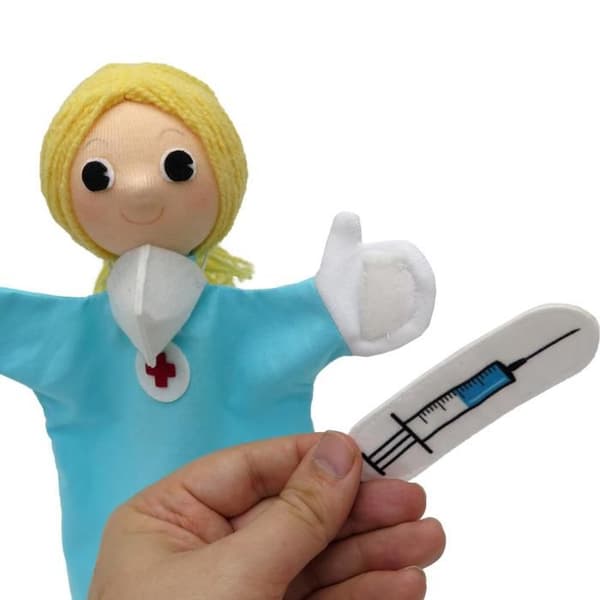 Mú - Set med 5 marionetter från det medicinska universum - MORAVSKA USTREDNA BRNO