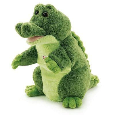 Handdocka - Trudy Puppets - Krokodil - Svart - Barn - Blandat