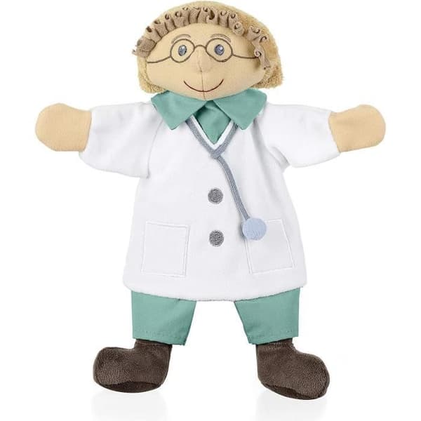 Sterntaler Doctor Puppet, idealisk för teater och rollspel, 28 x 27 x 10 cm, flerfärgad - 3602031