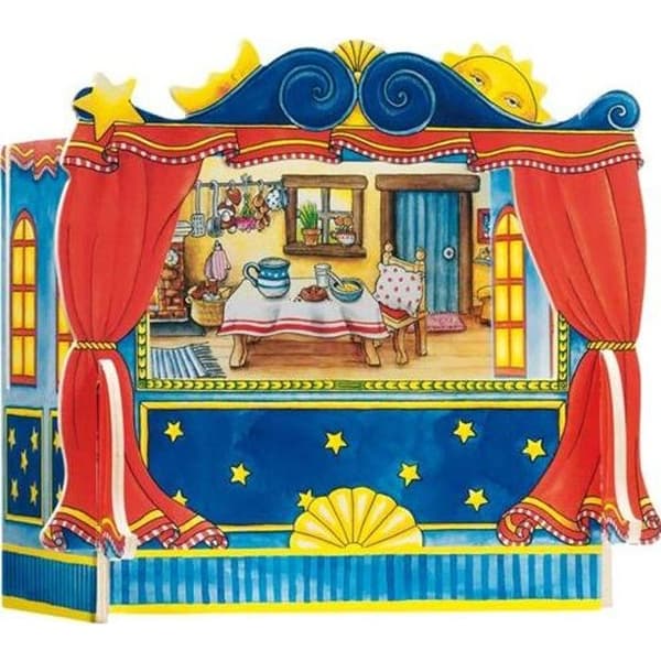 Finger dockteater - GOKI - 5 set - Blå - Barn - Från 3 år
