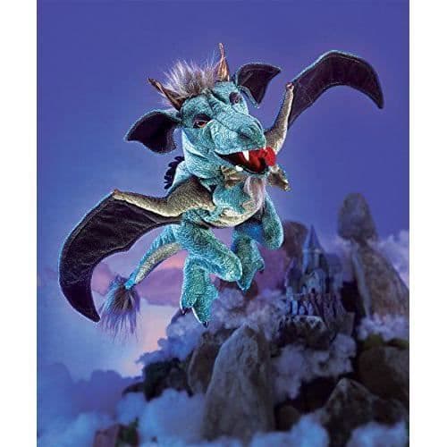 Folkmanis -Handdocka-Dragon-sky - 2958