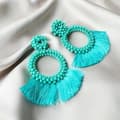 Miniatyrbild 2 av 2: Agélii Fashion - Handbroderade örhängen i boho stil