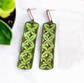 Pikkukuva 1 / 2: Agélii Fashion - Wooden earrings with patterns in several colors