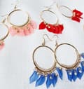 Pikkukuva 1 / 2: Agélii Fashion - Earrings with pendants in several colors