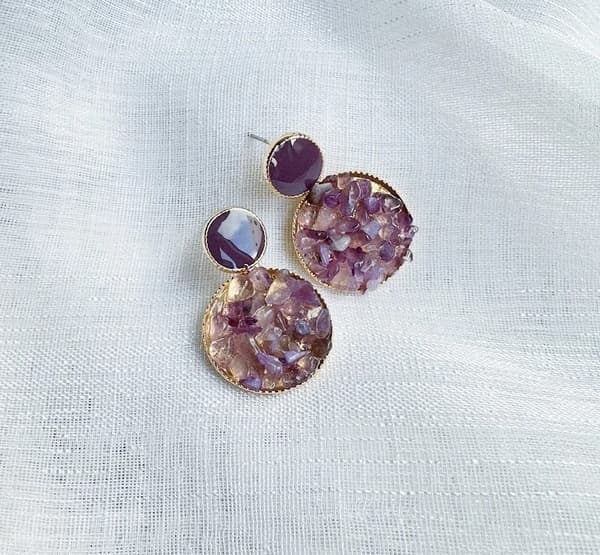 Agélii Fashion - Earrings with stones - several colors