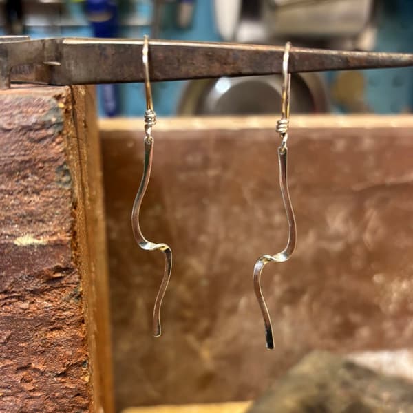 Agélii Fashion - Silver earrings "Våg" - Michael Medoc Collection