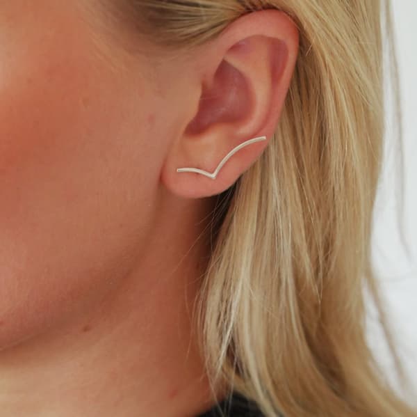 Agélii Fashion - Silver earrings "Vinge" - Michael Medoc Collection