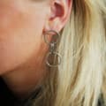 Miniatyrbilde 1 av 3: Agélii Fashion - Silver earrings "Cirkel" - Michael Medoc Collection
