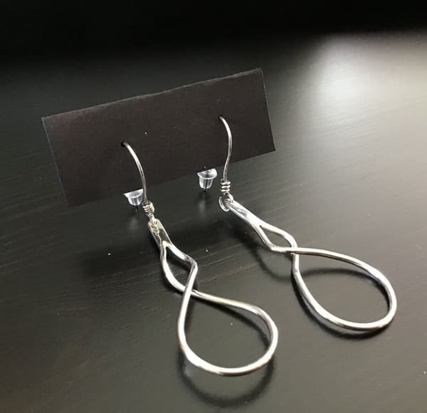 Agélii Fashion - Silver earrings "Spiral M" - Michael Medoc Collection