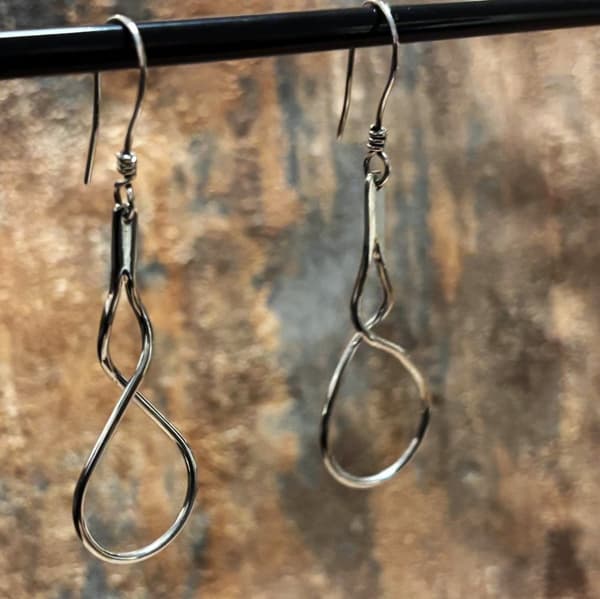 Agélii Fashion - Silver earrings "Spiral M" - Michael Medoc Collection
