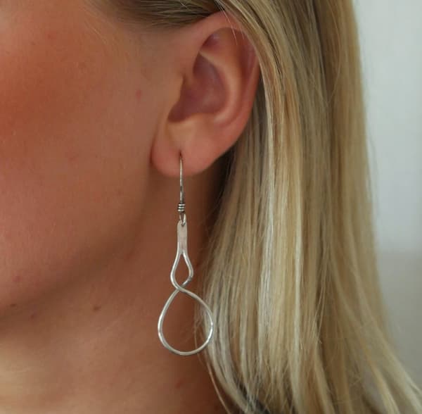 Agélii Fashion - Silver earrings "Spiral M" - Michael Medoc Collection