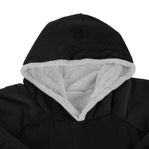 Oversized Hoodie med Luva - Filt
