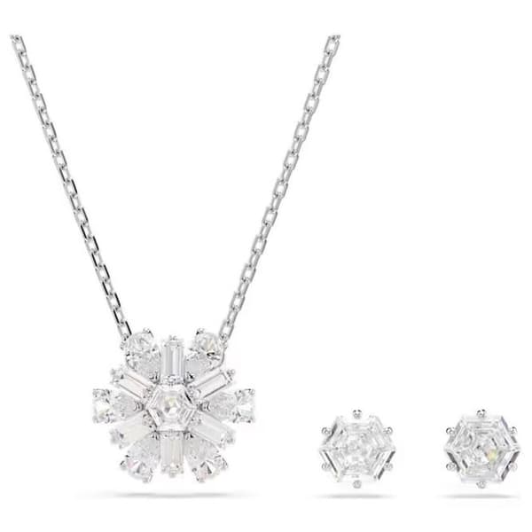 Sæt med halskæde og øreringe til kvinder Swarovski 5691486