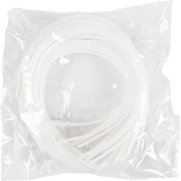 Diadem - B: 7 mm - Vit - 20 st