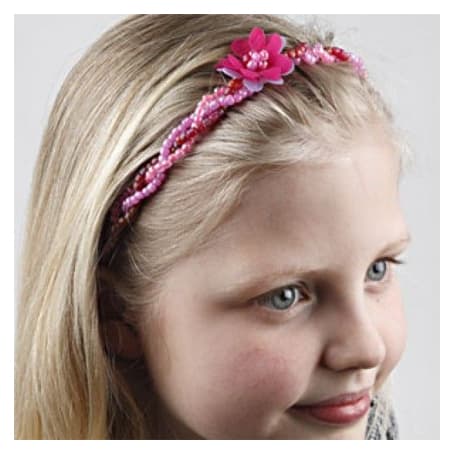 Diadem - B: 7 mm - Vit - 20 st