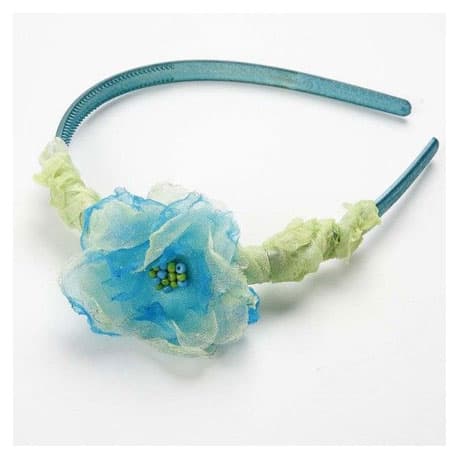 Diadem - B: 7 mm - Vit - 20 st