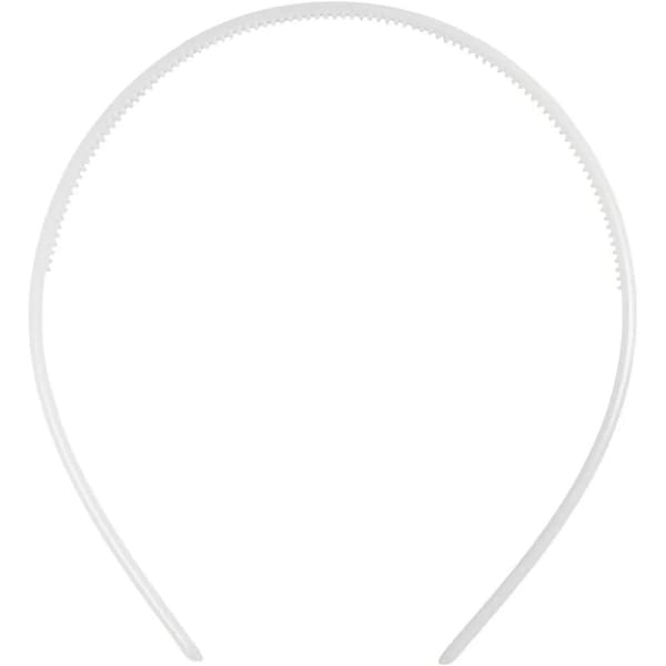 Diadem - B: 7 mm - Vit - 20 st