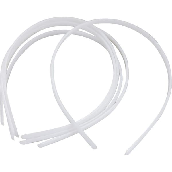 Diadem - B: 7 mm - Vit - 20 st