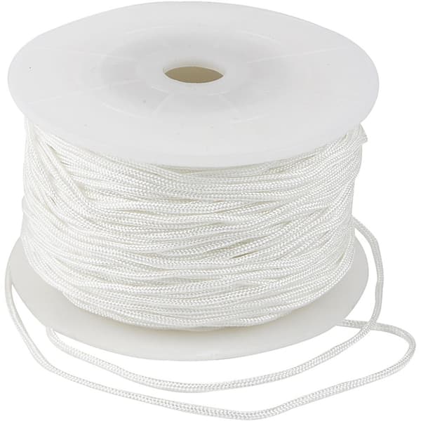 Knytsnöre 2 mm - Vit - 50 meter