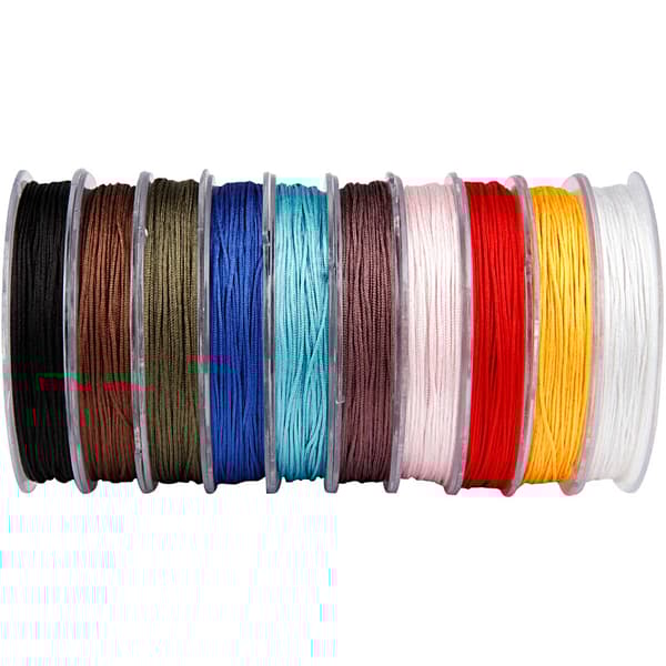 Knytsnören Mixade färger - 1 mm - 10 x 50 meter