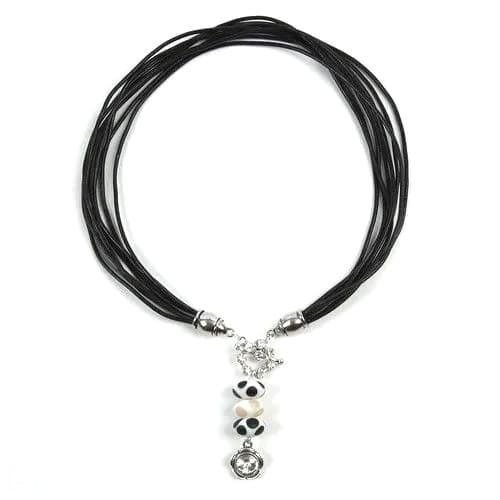 Lädersnöre - Tjocklek 1 mm - Svart - 10 m
