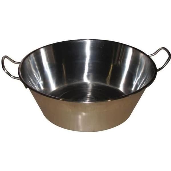 Rostfritt stålfat - D: 38 cm