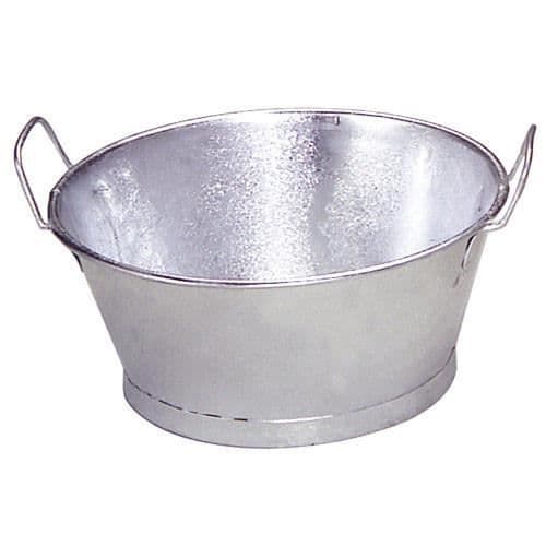 Galvaniserad balja 22" 55x23cm 38 liter