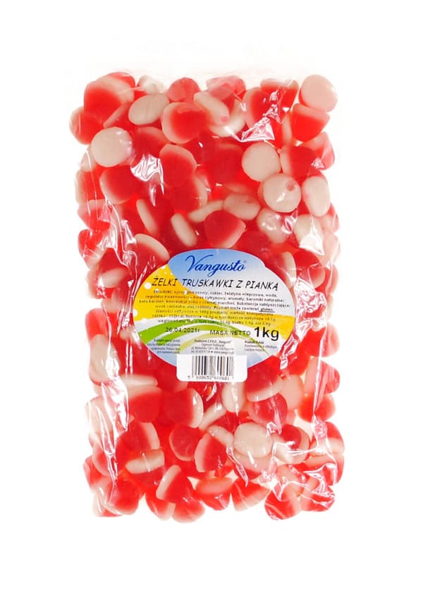 Vangusto JEWS 1000g Jordgubbar med skum