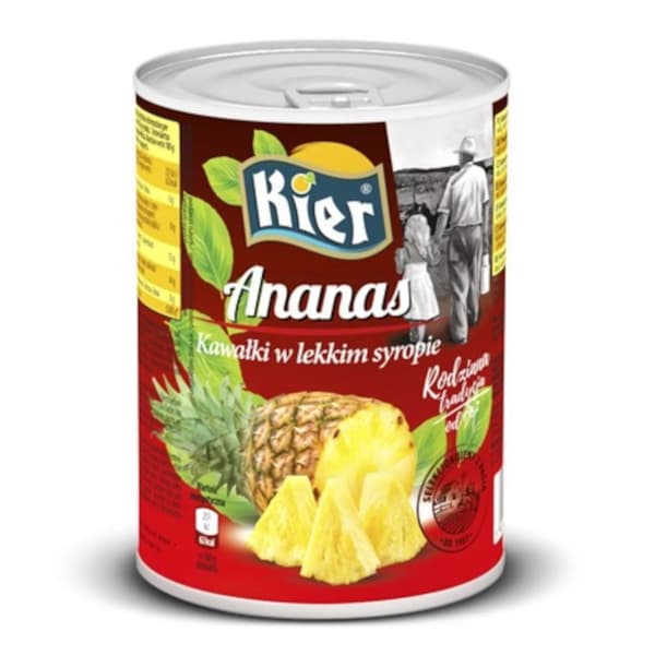 Ananaspaloja siirapissa 565g/340g