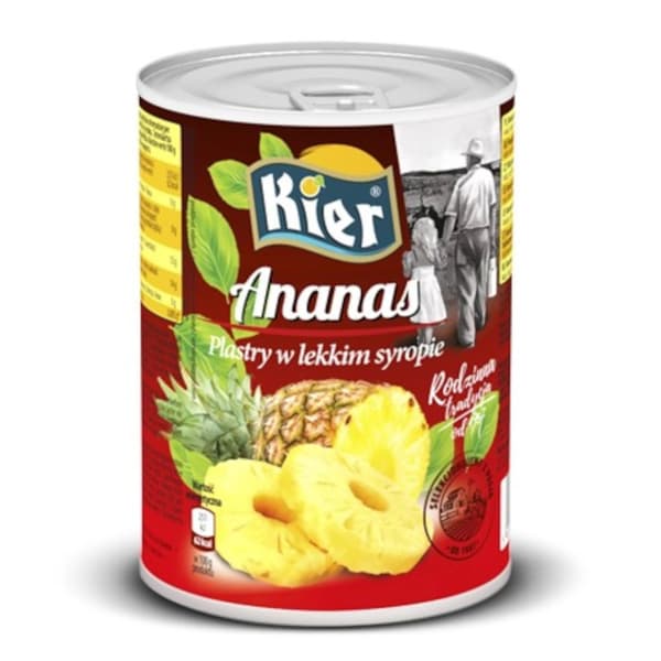 Ananasskiver i sirup 565 g/340 g