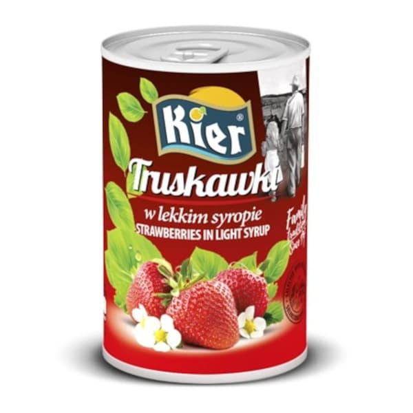 Jordgubbar i sirap 410g/160g