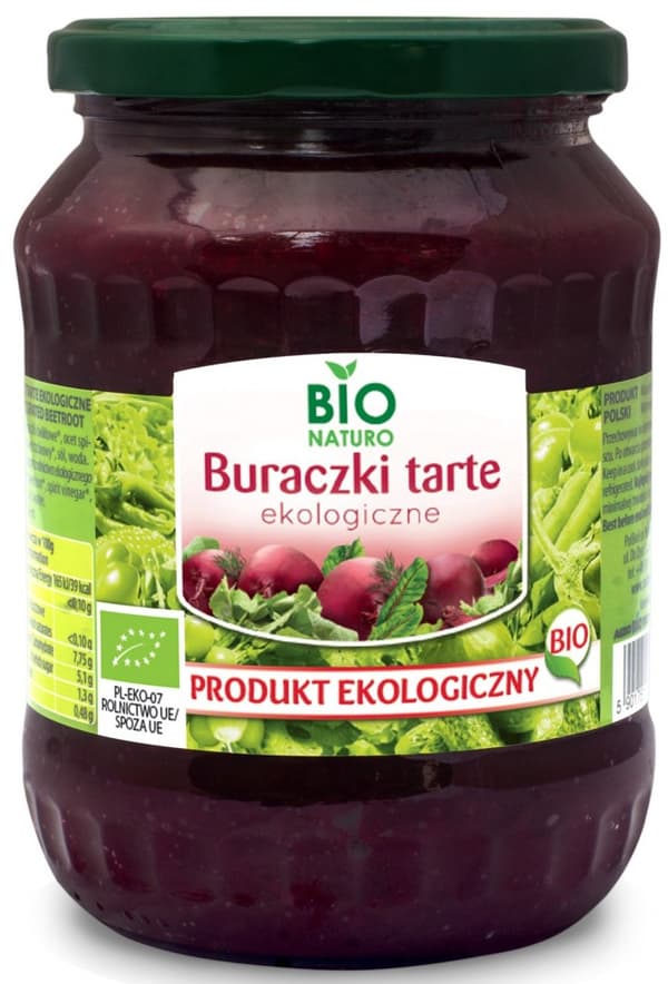 Raastettu punajuuri LUOMU 680g / BIOnaturo