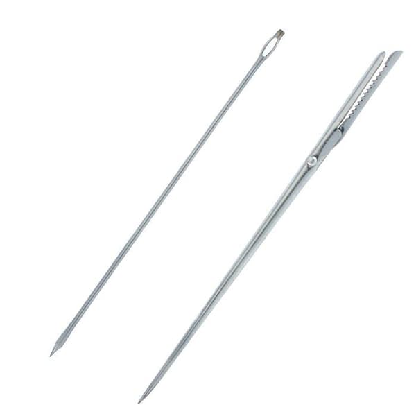 Westmark - 126722E6 - 1 flänsnål + 1 isternål, längd: 18 cm/19 cm, rostfritt stål, silver,