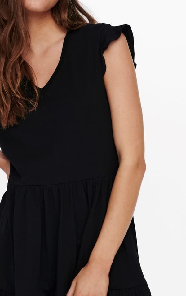 Only - onlMay Cap Sleeve Frill Dress
