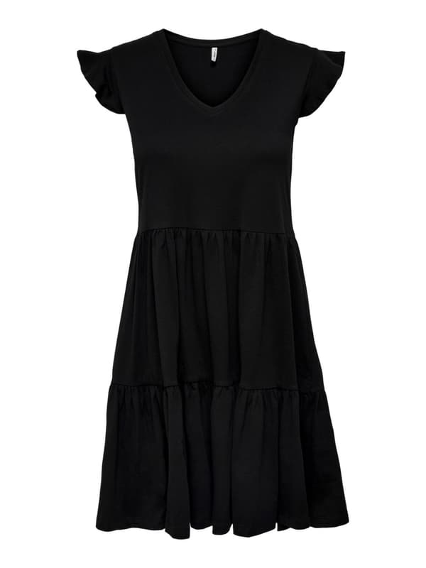 Only - onlMay Cap Sleeve Frill Dress
