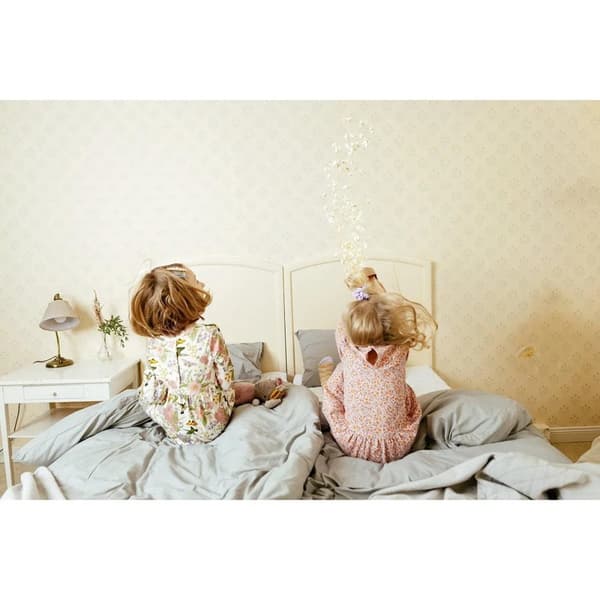 MA-IA FAMILY Lilja-klänning naturvit