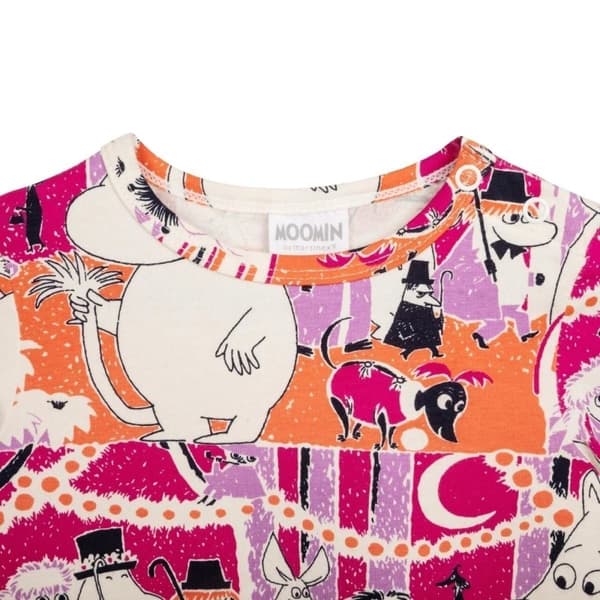Moomin Serpentine mekko vauvan luonnonvalkoinen