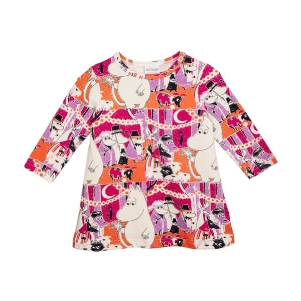 Moomin Serpentine mekko vauvan luonnonvalkoinen