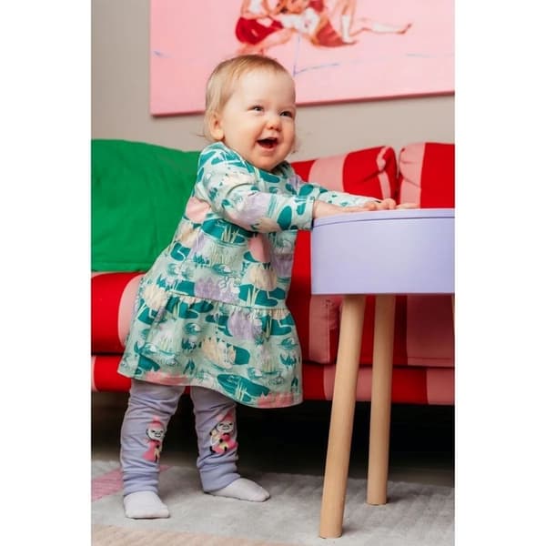 Moomin Näckrosdamm kjole baby mintgrøn