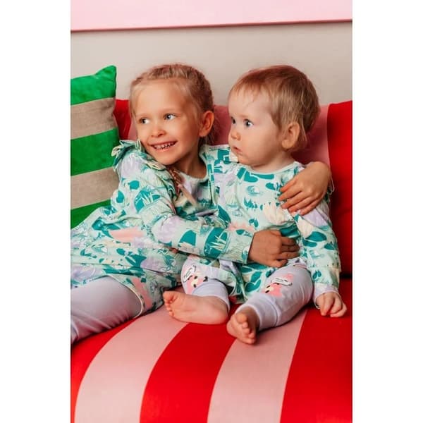 Moomin Näckrosdamm kjole baby mintgrøn