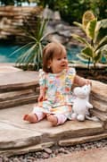 Miniatyrbillede 2 af 4: Moomin Somrigt kjole baby hvid