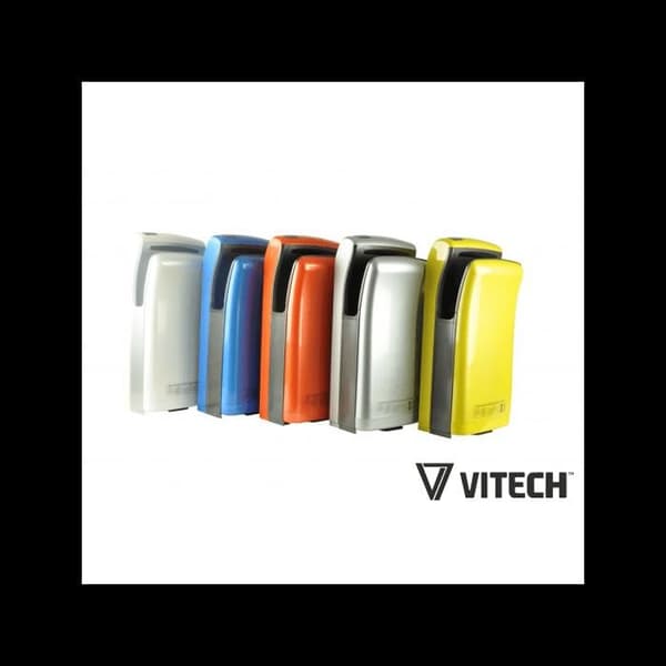 Vitech automatiskt handtork med dubbla luftstrålar vit 1200-1800W Snabbtorkande