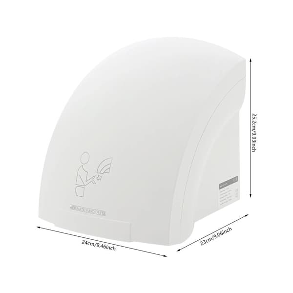 Automatisk Hårtork, Hög Hastighet 1200W, Infraröd Sensor,VIT