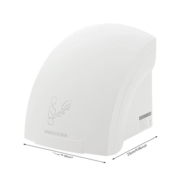 Automatisk Hårtork, Hög Hastighet 1200W, Infraröd Sensor,VIT