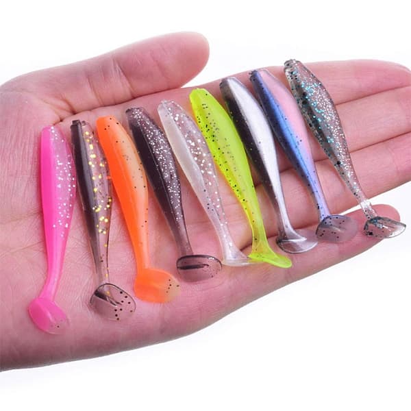 20-pack Jiggar Flat Tail 50 mm - Mixade färger