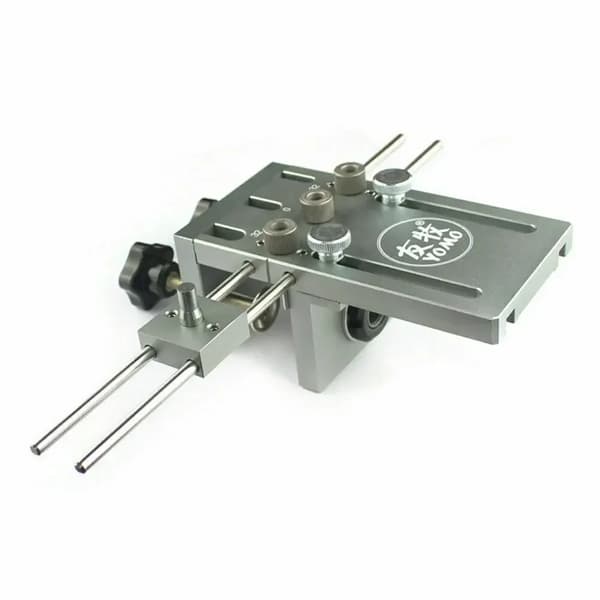 Dowel Jig, Justerbara borrstorlekar 6/8/10mm, Precision och noggrannhet,Silver