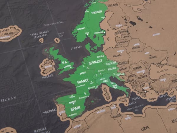 Scratch Map Deluxe Version - Raaputettava kartta