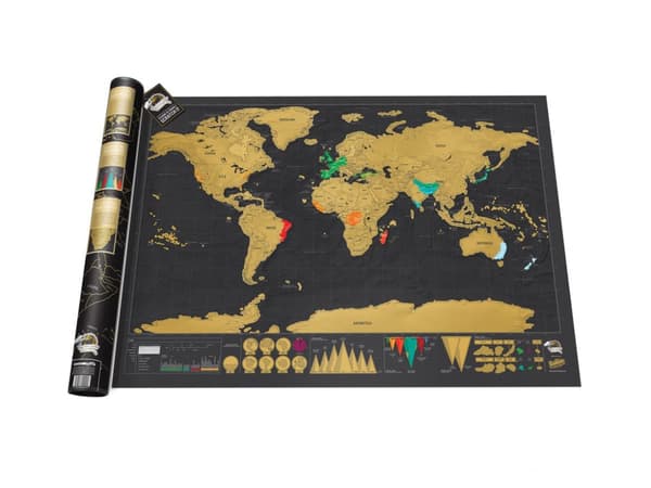 Scratch Map Deluxe Version - Raaputettava kartta