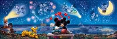 Clementoni Cementoni, Mickey & Minnie Panorama, Pussel (1000)
